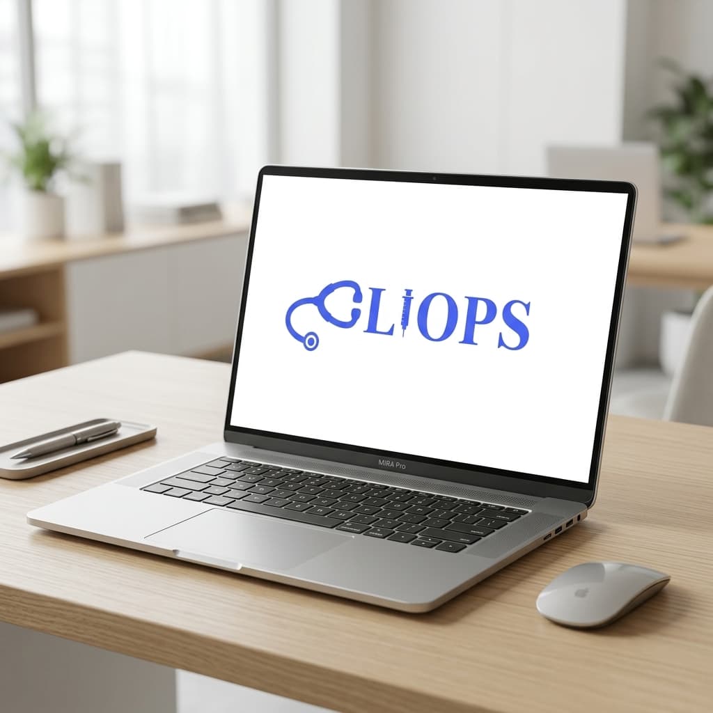 Cliops platform running on a laptop